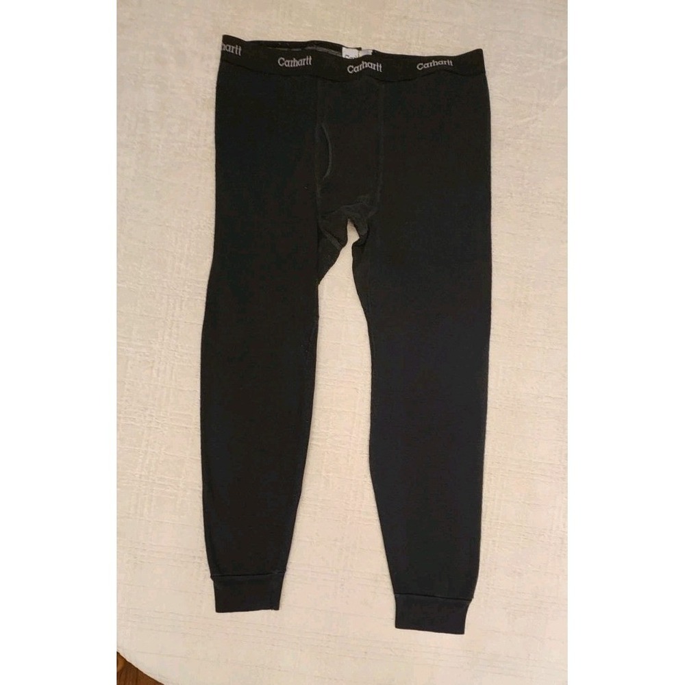 Carhartt Long Johns Men's XL Black Thermal Base Layer Pants